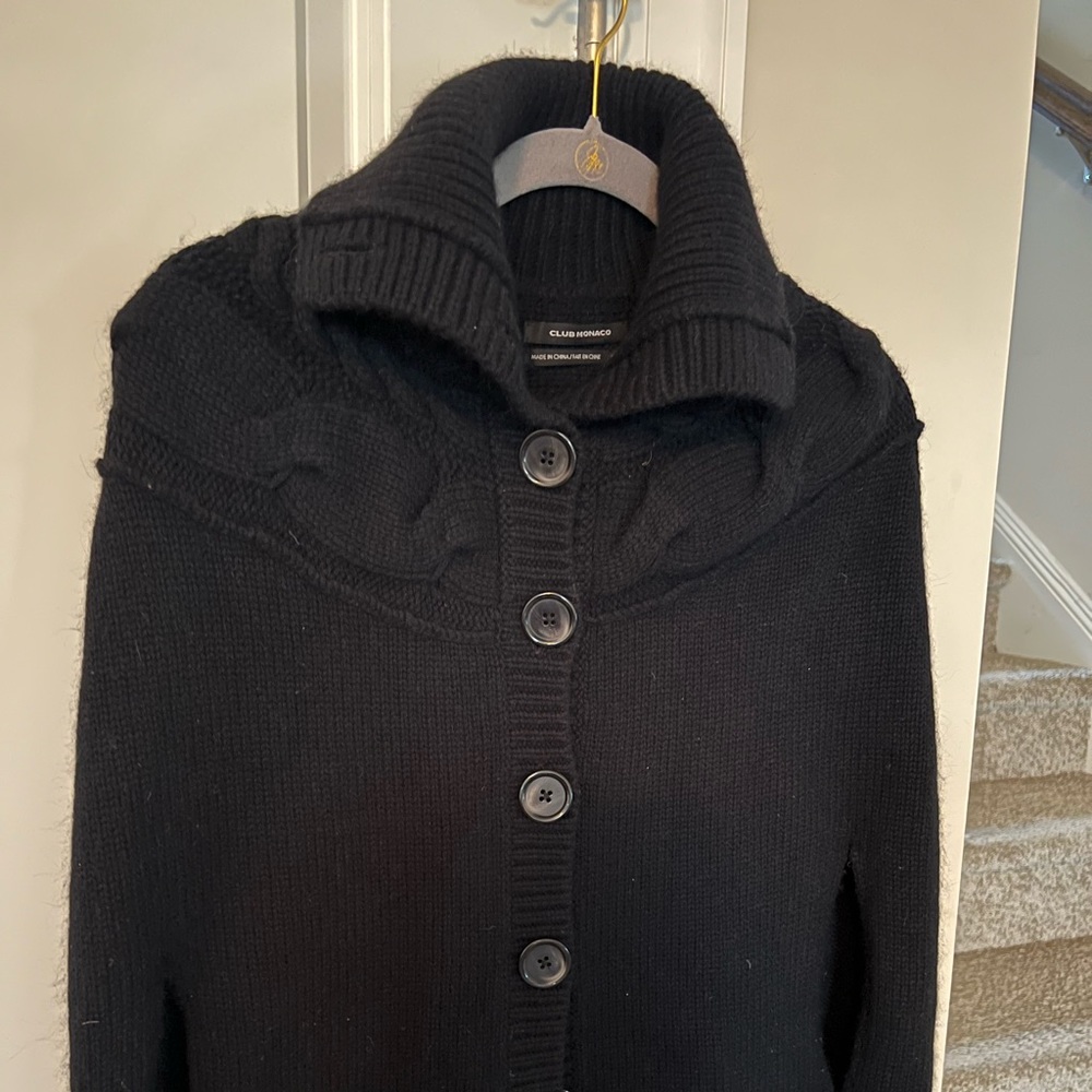 Club Monaco wool sweater cape. Size S/P